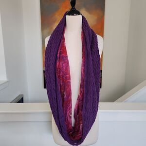 Infinity loop scarf purple and pink nwt